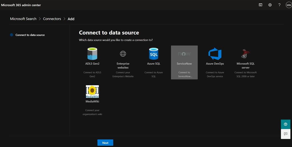 Microsoft Search with Service Now Graph Connector